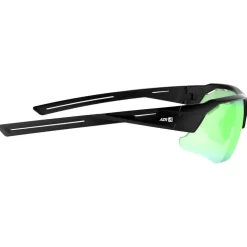 Lunettes de soleil AZR Galibier Mat Noir Irisé Vert Photochromic