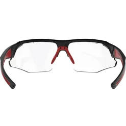 Lunettes de soleil AZR Galibier Noire Mate Rouge Irise Rouge Photochromique