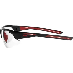 Lunettes de soleil AZR Galibier Noire Mate Rouge Irise Rouge Photochromique