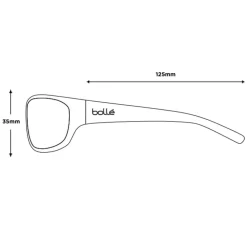 Lunettes de soleil Bollé Anaconda Light Grey Frost Axis Polarized