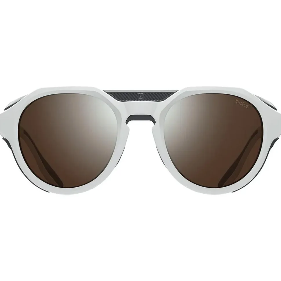 Lunettes de soleil Bollé Ascender White Matte Solace4 Brown Gun