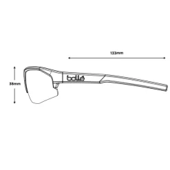 Lunettes de soleil Bollé Bolt 2.0 S Titanium Matte Volt + Ultraviolet Polarized