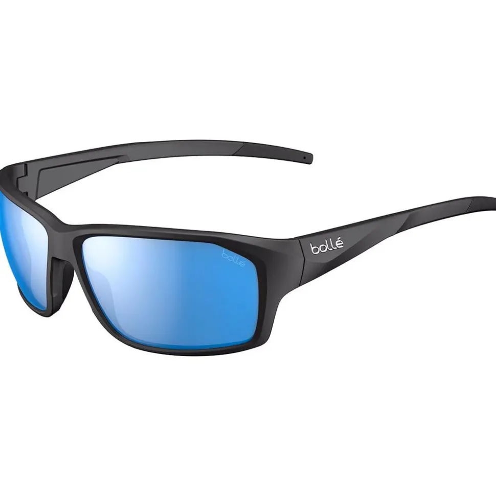 Lunettes de soleil Bollé Fenix Black Matte Sky Blue Polarized