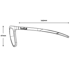 Lunettes de soleil Bollé Glory Black Crystal Matte TNS Polarized