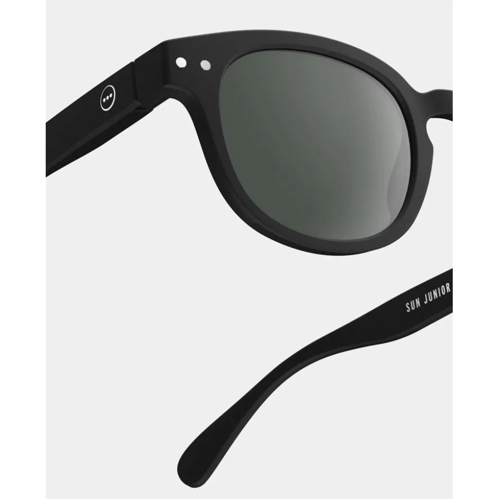 Lunettes de soleil Izipizi Sun #C Junior Black Soft Grey