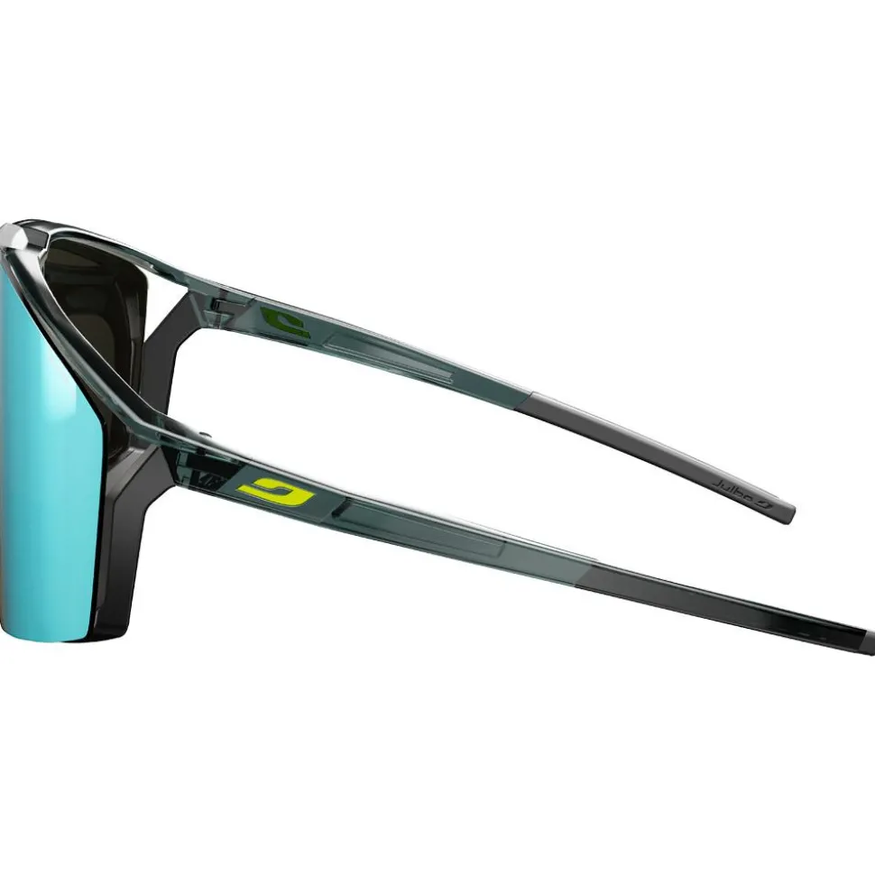 Lunettes de soleil Julbo Edge Cover Mat Noir Jaune Fluo Spectron Hd 4 Polarized