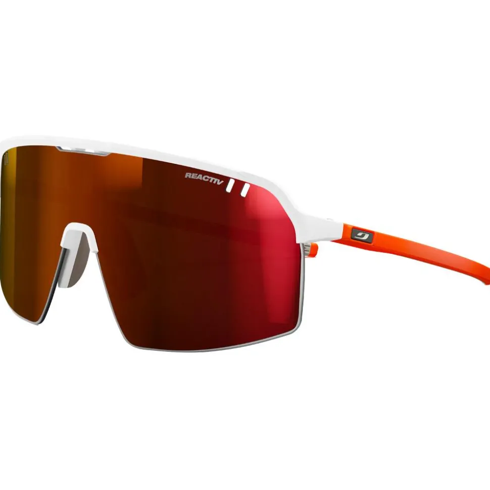 Lunettes de soleil Julbo Intensity Mat Blanc Orange Fluo Reactiv 0-3 High Contrast