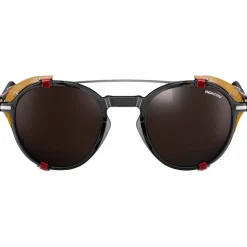 Lunettes de soleil Julbo Legacy Translucide Brillant Noir Rouge Marron Reactiv 2-4 Polarized