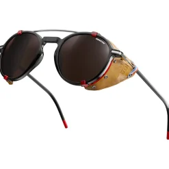 Lunettes de soleil Julbo Legacy Translucide Brillant Noir Rouge Marron Reactiv 2-4 Polarized