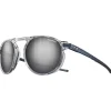 Lunettes de soleil Julbo Meta Translucide Brillant Cristal Bleu Foncé Spectron 3 Polarized