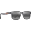 Lunettes de soleil Maui Jim Kuniahi Asian Fit Matte Transparent Grey Neutral Grey MauiPure