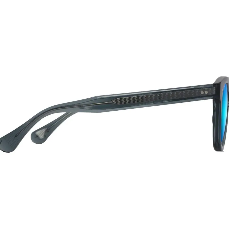 Lunettes de soleil Maui Jim Cheetah 5 Gris Translucide Bleu Hawaï MauiBrilliant