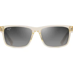 Lunettes de soleil Maui Jim Okina Shiny Amarillo Claro Translucide Neutral Grey Minéral Superthin