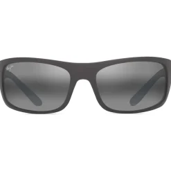 Lunettes de soleil Maui Jim Peahi Matte Grey Dark Uni Neutral Grey Minérar Superthin