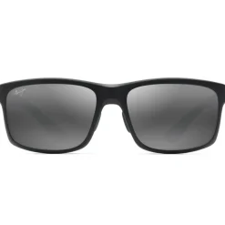 Lunettes de soleil Maui Jim Pokowai Arch Noir Matte Gris Neutre MauiPure