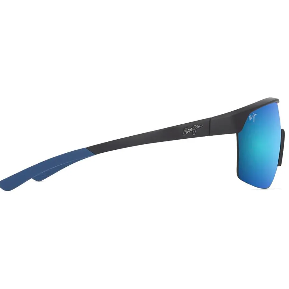 Lunettes de soleil Maui Jim Pāluna Matte Black Blue Hawaii MauiBrilliant