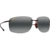 Lunettes de soleil Maui Jim Hema Matte Tortoise Gris Neutre MauiPure Lt