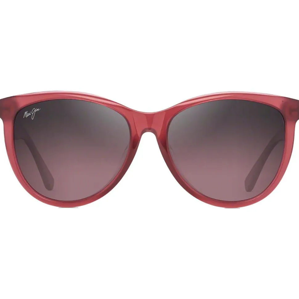 Lunettes de soleil Maui Jim Glory Glory Framboise Transparente Maui Rose Minéral SuperThin