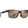 Lunettes de soleil Maui Jim Hoopili Metal Matte Brown Hcl Bronze Mineral Superthin