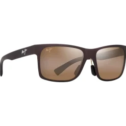 Lunettes de soleil Maui Jim Hoopili Metal Matte Brown Hcl Bronze Mineral Superthin