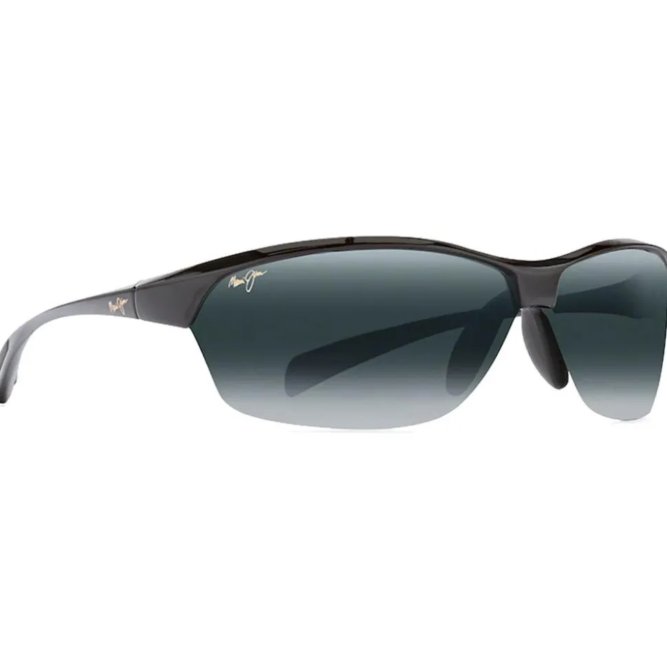 Lunettes de soleil Maui Jim Hot Sands Noir Brillant Gris Neutre Polycarbonate Bidegrade