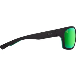 Lunettes de soleil Maui Jim Ano Nui Matte Black Green MauiGreen Mineral Superthin