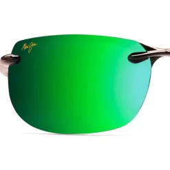Lunettes de soleil Maui Jim Banyans Noir Brillant MauiGreen MauiBrilliant