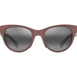 Lunettes de soleil Maui Jim Hulahe Metal Matte Dark Rose Neutral Grey Mineral Superthin