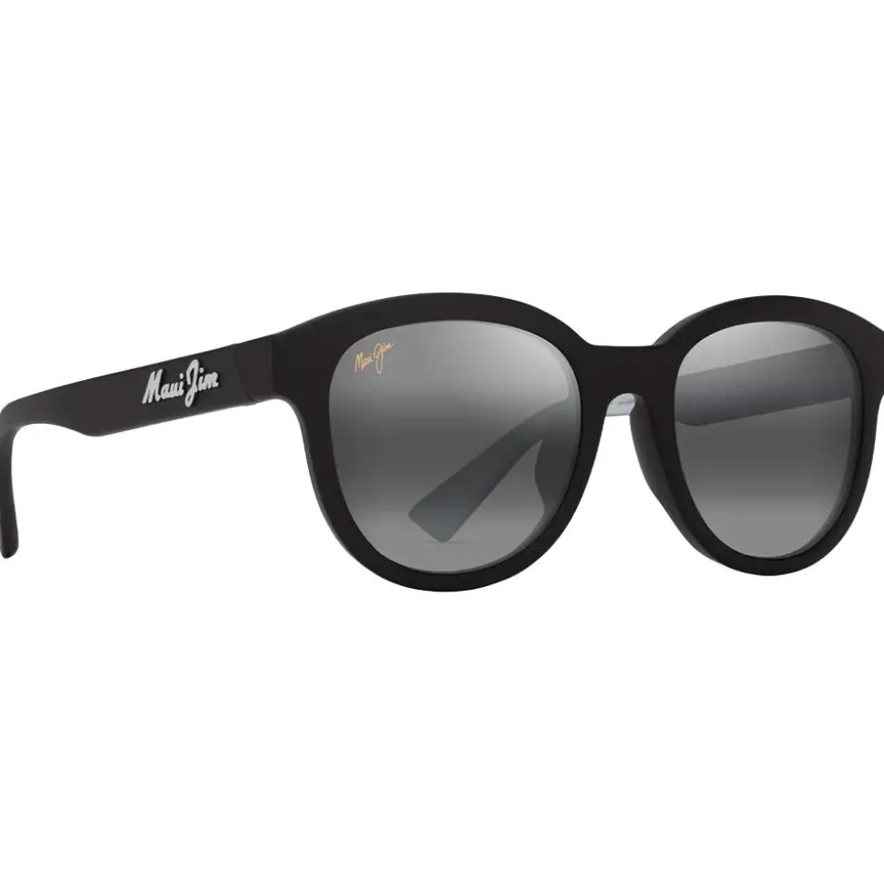 Lunettes de soleil Maui Jim Ihupani Asian Fit Noir Mat Gris Neutre MauiPure