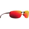 Lunettes de soleil Maui Jim Hookipa Ecaille Hawaii Lava