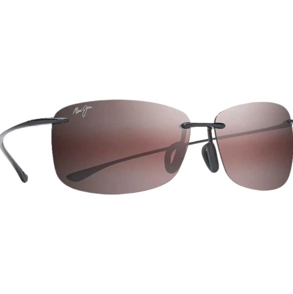 Lunettes de soleil Maui Jim Akau Black Gloss Mauipure Lt Maui Rose