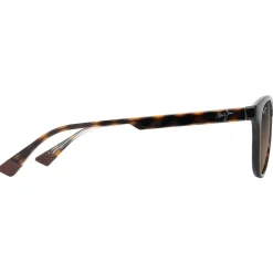 Lunettes de soleil Maui Jim Hiehie Havane Foncé Brillant Jaune Transparent Hcl Bronze Minéral Superthin