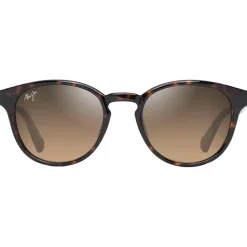 Lunettes de soleil Maui Jim Hiehie Havane Foncé Brillant Jaune Transparent Hcl Bronze Minéral Superthin
