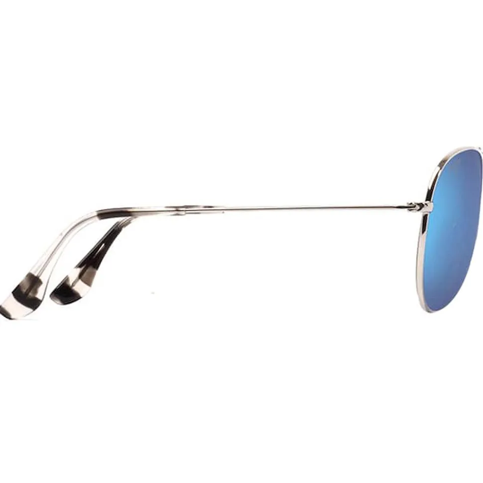 Lunettes de soleil Maui Jim Mavericks Silver Bleu Hawaï MauiPure