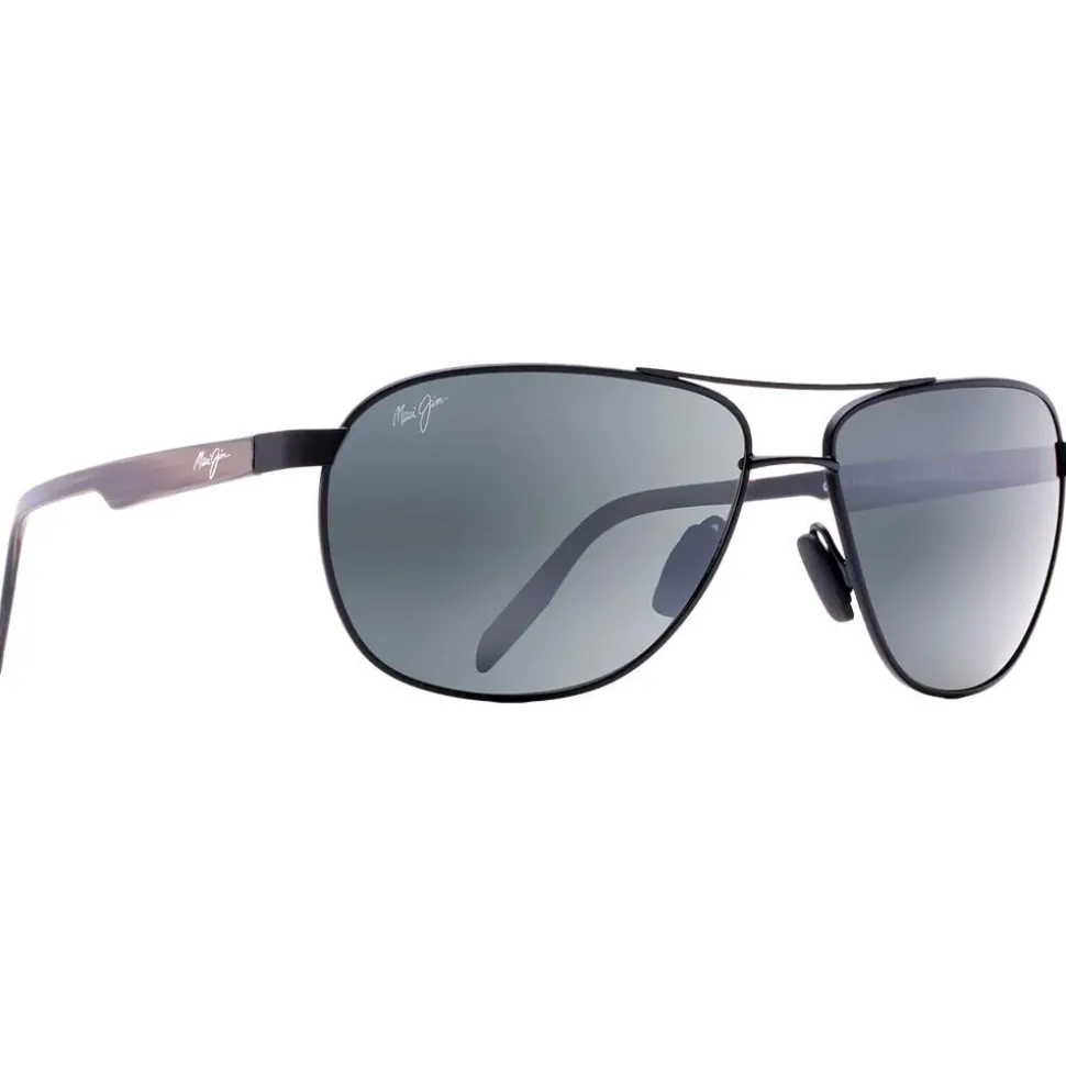 Lunettes de soleil Maui Jim Castles Noir Mat Neutral Grey Mineral Superthin