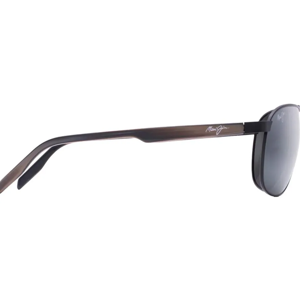 Lunettes de soleil Maui Jim Castles Noir Mat Neutral Grey Mineral Superthin