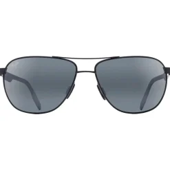 Lunettes de soleil Maui Jim Castles Noir Mat Neutral Grey Mineral Superthin