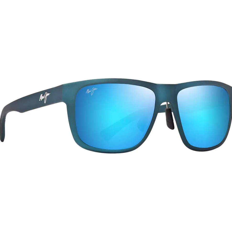 Lunettes de soleil Maui Jim Puakea Bleu arcelle Mat Bleu Hawaï Minéral Superthin