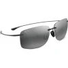 Lunettes de soleil Maui Jim Hema Gloss Black Maui Pure Lt Bi-gradient Grey