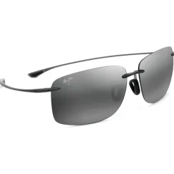 Lunettes de soleil Maui Jim Hema Gloss Black Maui Pure Lt Bi-gradient Grey