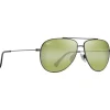 Lunettes de soleil Maui Jim Hauoli Ruthénium Foncé Brillant Maui Ht MauiPure