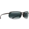 Lunettes de soleil Maui Jim Banyans Noir Brillant Gris Neutre Mauibrilliant