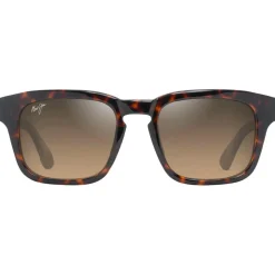 Lunettes de soleil Maui Jim Maluhia Havane Foncé Brillant Jaune Transparent Hcl Bronze Minéral Superthin