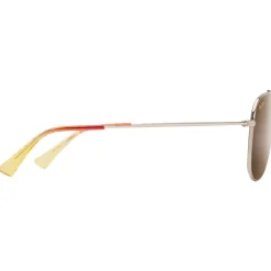 Lunettes de soleil Maui Jim Hauoli Doré Clair Brillant Orange Jaune Bronze Hcl MauiPure