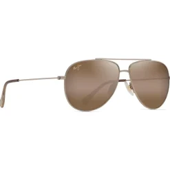 Lunettes de soleil Maui Jim Hauoli Xs Gradient Brun Shiny Light Gold Bronze Hcl MauiPure