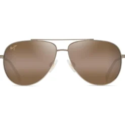Lunettes de soleil Maui Jim Hauoli Xs Gradient Brun Shiny Light Gold Bronze Hcl MauiPure