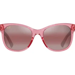 Lunettes de soleil Maui Jim Kiopa'a Rose Transparent Brillant Maui Rose Minéral Superthin