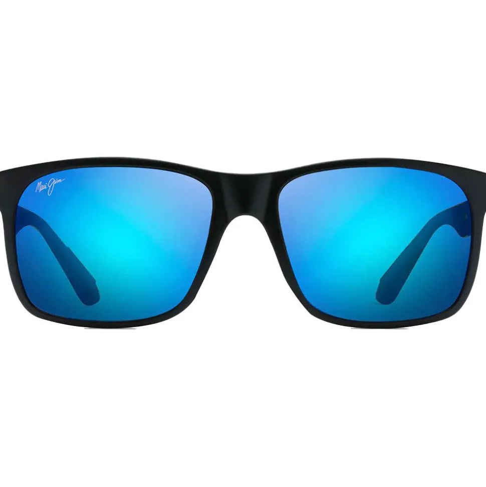 Lunettes de soleil Maui Jim Red Sands Reader 2,0 Noir Mat Bleu Hawaï MauiBrilliant