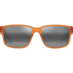 Lunettes de soleil Maui Jim Kuniahi Asian Fit Matte Transparent Orange Neutral Grey MauiPure