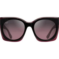 Lunettes de soleil Maui Jim Pakalana Cerise Noire Maui Rose Minéral SuperThin